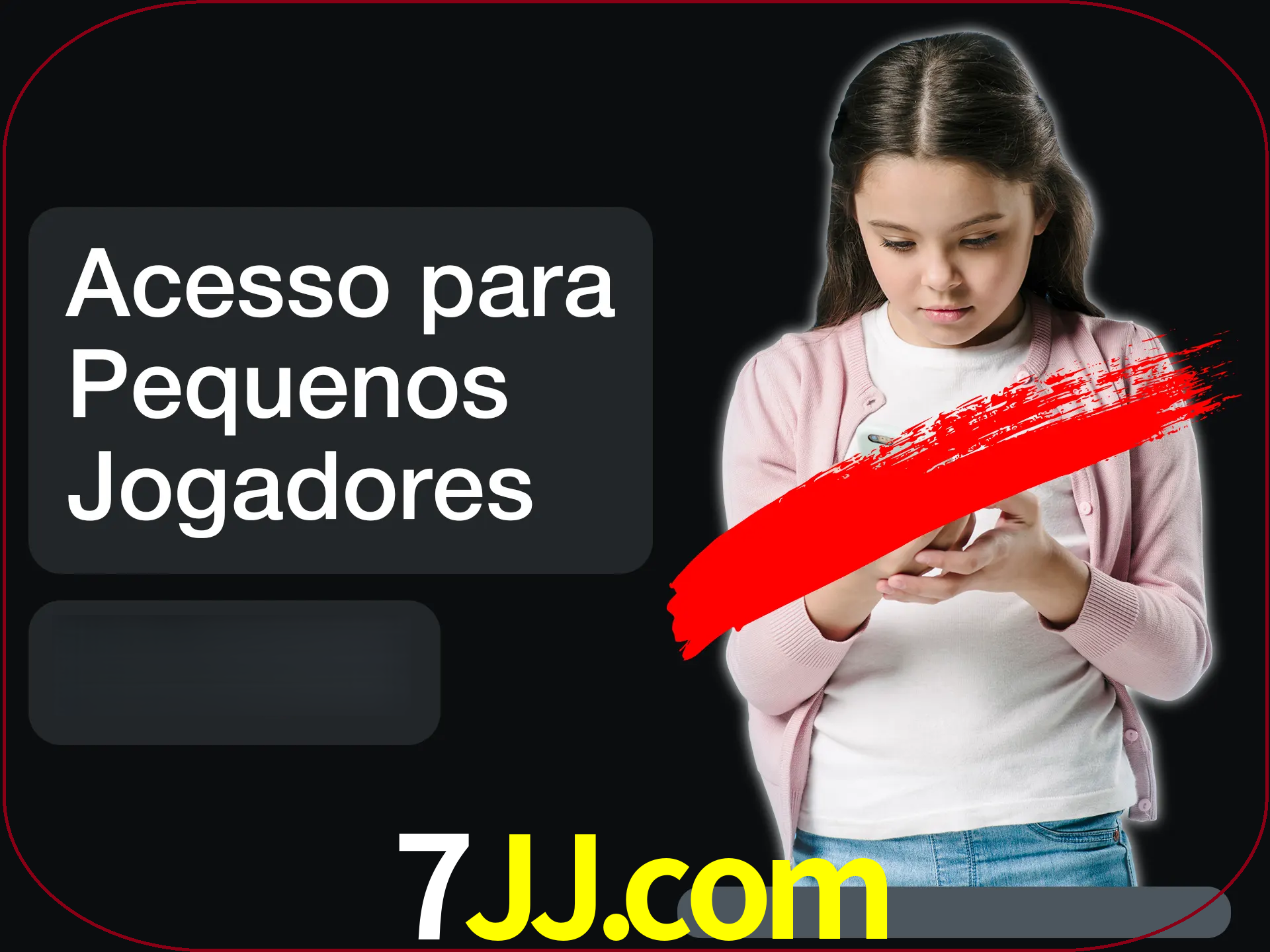 As crianças não podem jogar jogos de cassino.